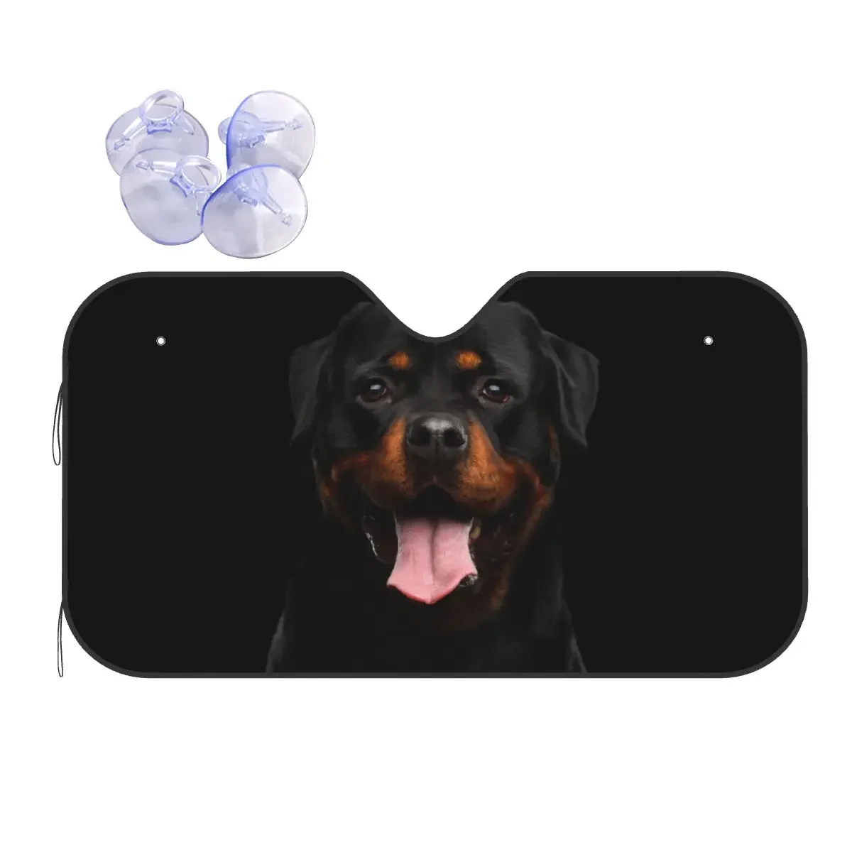 

Полиэстеровый солнцезащитный козырек Rottweiler для собак 70x130 см, подарок для любителей животных, солнцезащитный козырек для автомобиля