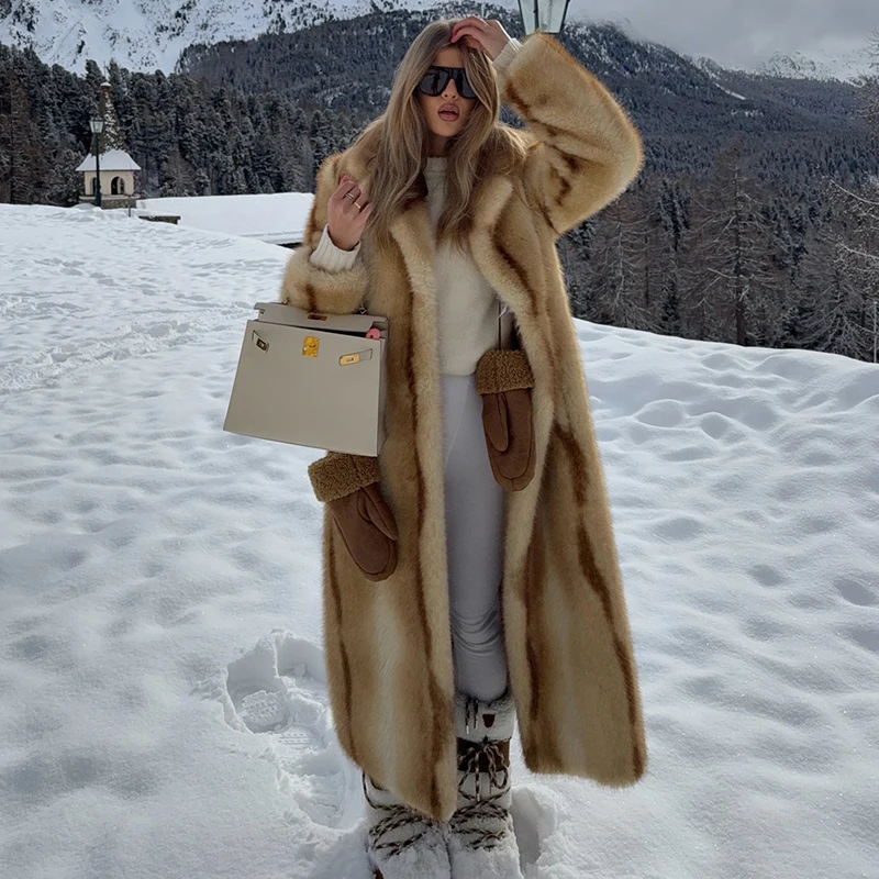 Yellow Streetwear Brand - Runway Fashion Yellow Striped Maxi Long