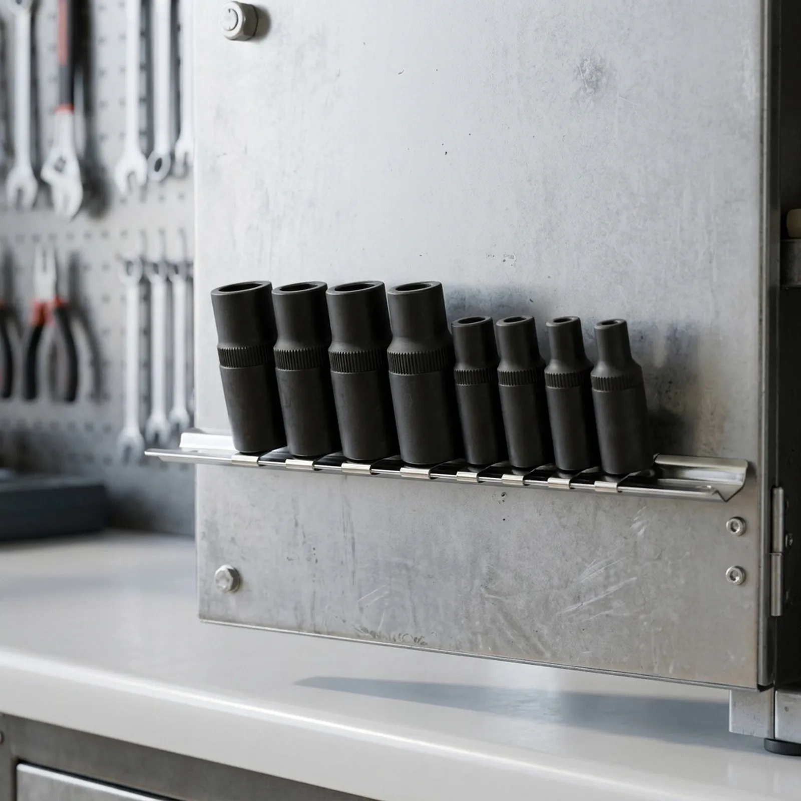 Tap Socket Set 8 Pieces for Driving Thread Cutting for taps 1/4 and 3/8 Sockets Fits Ratchets for Restricted for access