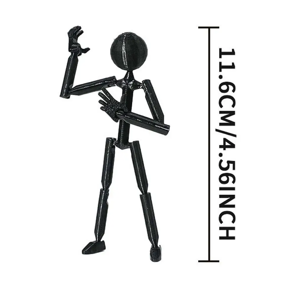 متعددة المفاصل متعددة المفاصل Stickman لعبة ثلاثية الأبعاد الطباعة نموذج دمية ثلاثية الأبعاد مطبوعة عارضة أزياء الجدة المنقولة Stickman تجميعها روبوت