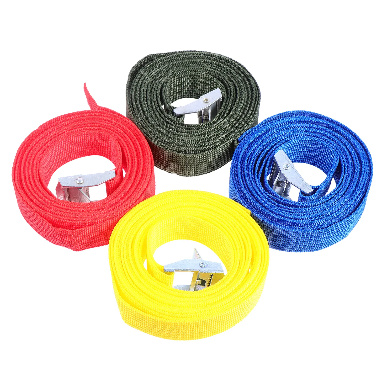 4Pcs Professional Grade Ratchet Tie Down Straps Secure Heavy Loads Roof Rack Car Trunk Motorcycle Lashing Strap Bundle