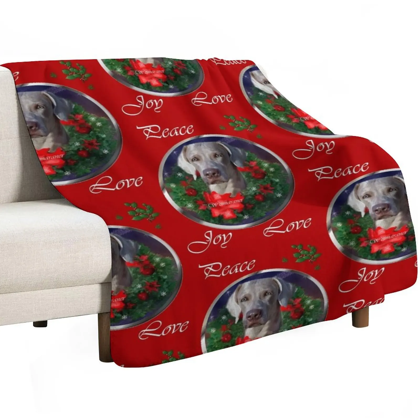 Weimaraner Christmas Gifts Throw Blanket Furrys Cute Heavy cosplay anime Polar Summer Beddings Blankets