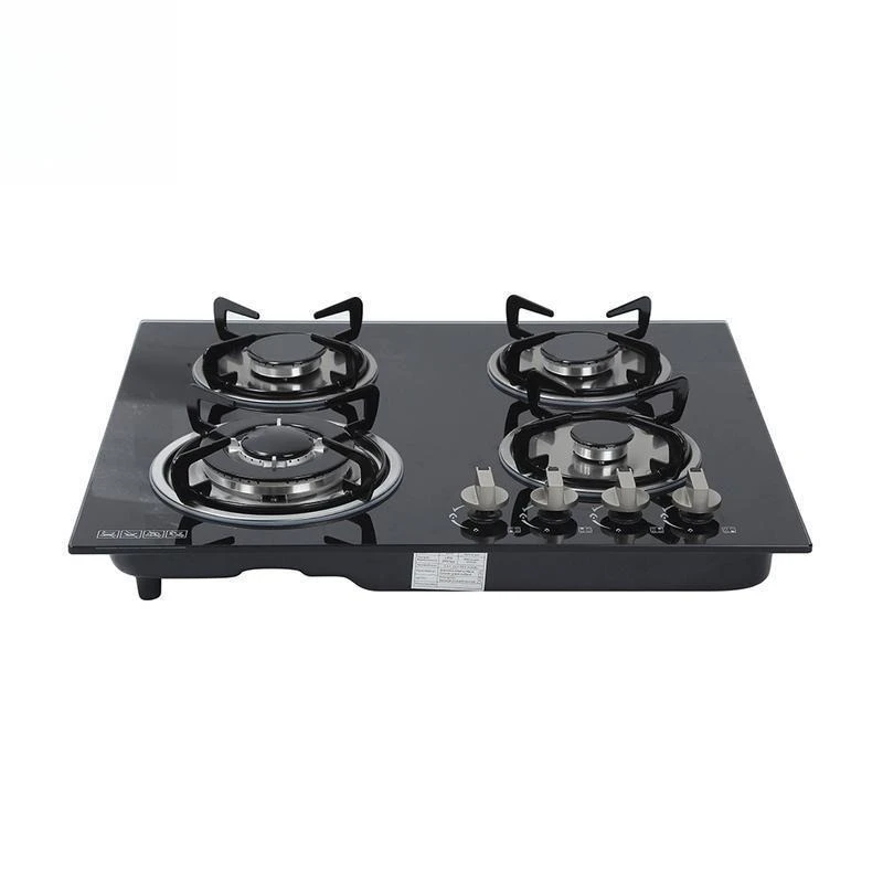 

Four-Head Four-Eye Embedded Natural Gas Stove for Kitchen Cooking - Modern Design Gas Range with Four Outlet Burners