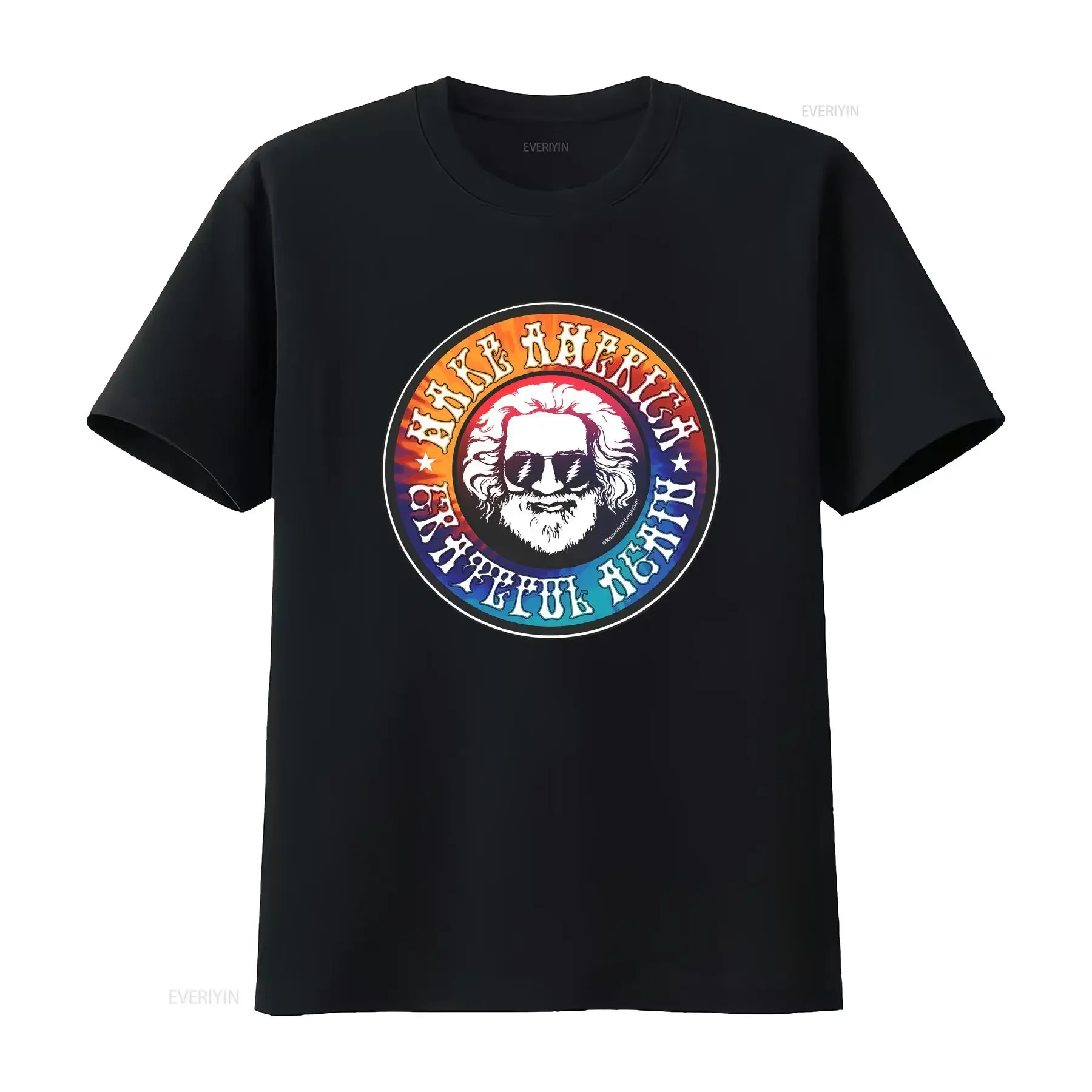 Camiseta Tye Dye MAGA_Dead _Garcia_ _Haz que América vuelva a sentirse agradecida_ estilo vintage, lavada, cómoda, ropa de diseñador, estilo vintage, lavada