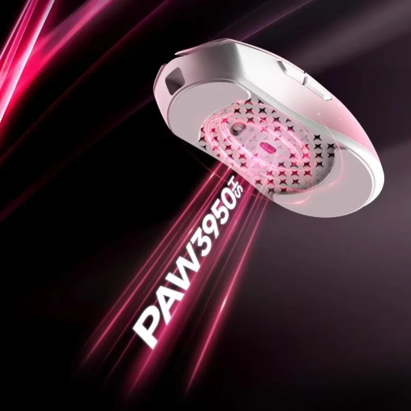 Wlmouse Huan 3-mode Wireless Mouse PAW3950HS Magnesium Alloy No Hole Low Delay Wireless Wired Dual 8K Mice PC E-Sports Accessory