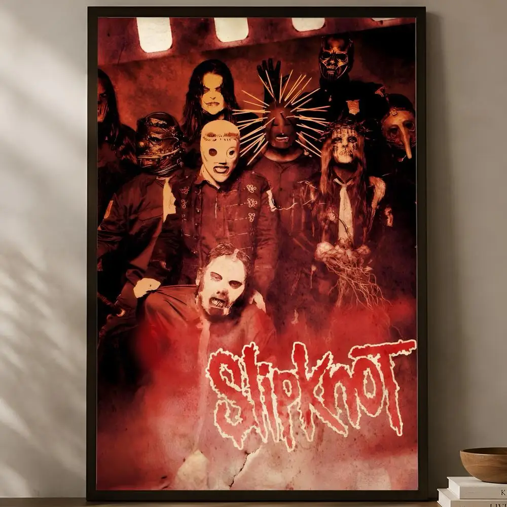 Band S-Slipknot Poster, selbstklebendes HD-PVC-Wandkunstposter, wasserfeste Dekoration für Schlafzimmer, Wohnzimmer und Zuhause – Detail 15