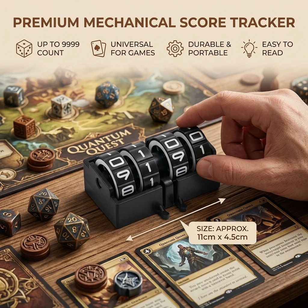 Board Games Score Tracker Scorekeeper Adjustable Digital Wheel Date-Time Display Tabletop Foosball Scoring Tracker Device
