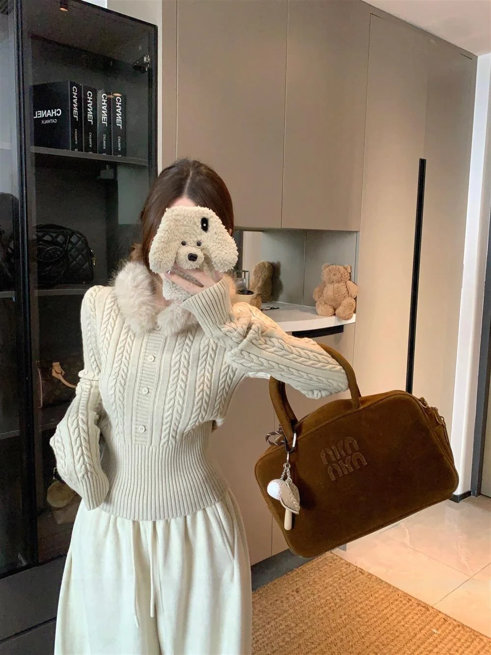 

Cisas Aosphere вязаный свитер женский длинный све твист шерстяной воротник основа красный топ корейский облегающий крой для поездок на работу мода