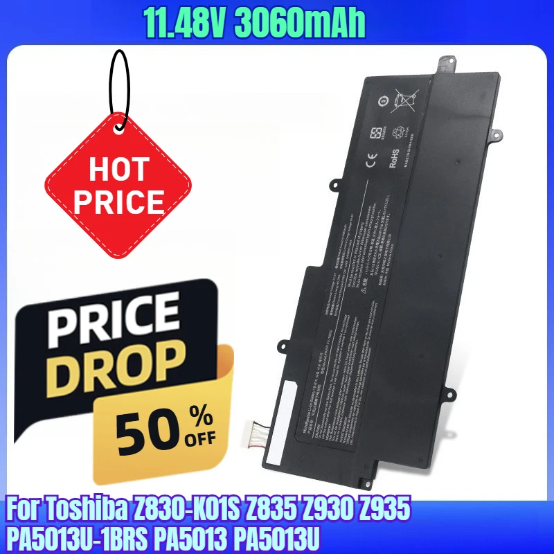 

11.48V 3060mAh Laptop Batteries for Toshiba Z830-K01S Z835 Z930 Z935 PA5013U-1BRS PA5013 PA5013U