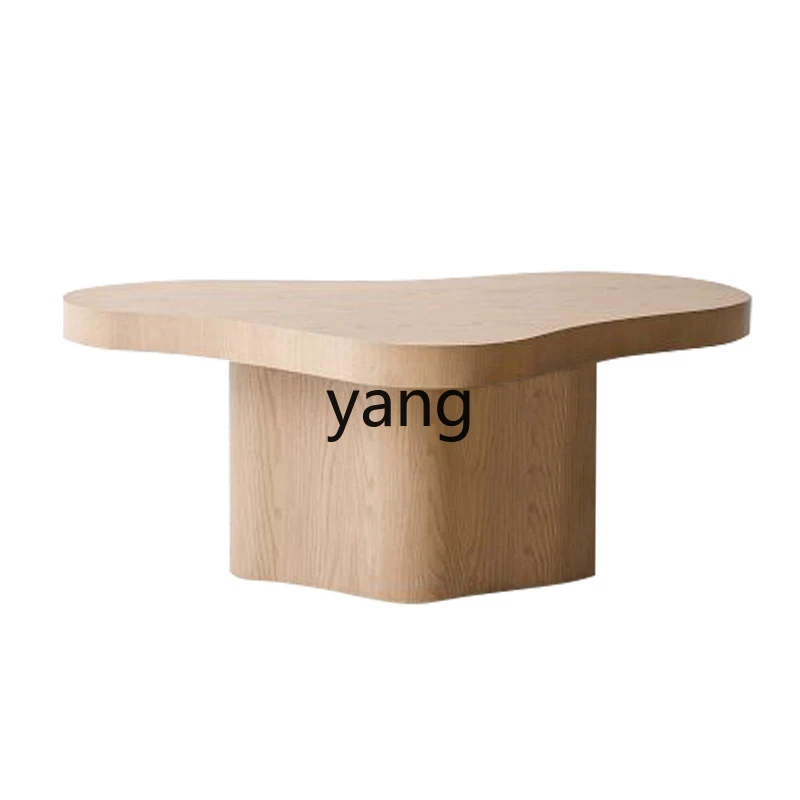 

ZJJ Nordic log wind cloud coffee table living room home modern simple small solid wood tea table