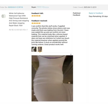 黑色自黏防水膠帶 Cinta 不透水 Sellante 止漏防水修補防水密封膠帶 10 最佳銷售 防水膠帶 - №10