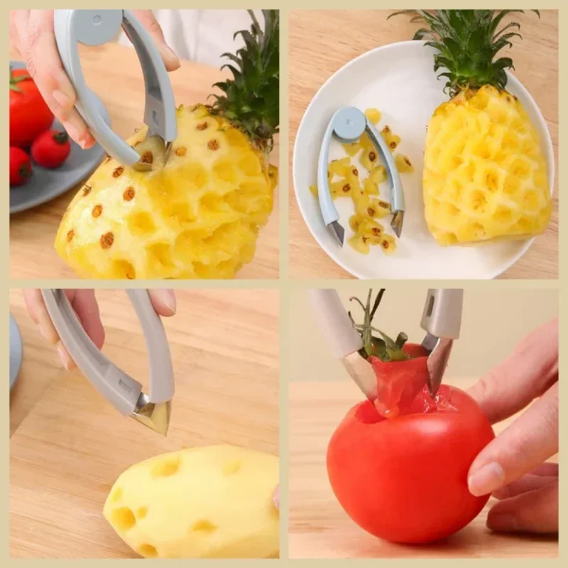 Multifunctional Pineapple Eye Removerfruit Seed Remover And Peeler Stainless Steel Eye Gouge Clip Pineapple Eye Seed Remover