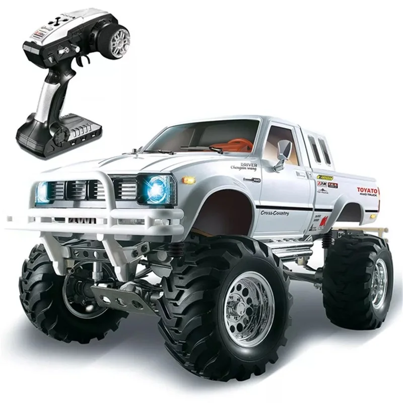 

RTR 1/10 Car HG P407 2.4G 4WD Rally RC Metal 4X4 Pickup Truck Remote Control Rock Crawler Bruiser with Brushed Motor