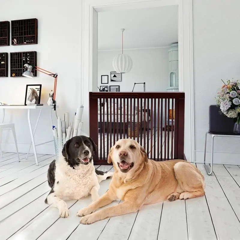 

Folding Adjustable Free Standing 3 Panel Wood Fence