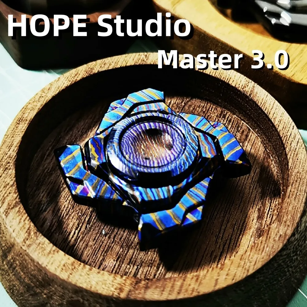 HOPE Studio Master 3.0 Crystal Titanium Magnetic Suction Open Nail Gyro Fidget Spinner Fidget Toys For Adults Anxiety Toys