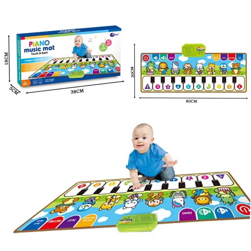 Children's Piano Music Mat Baby Foot Music Mat Early Education Enlightenment Electronic Music Dance Mat Toys Baby Accessories