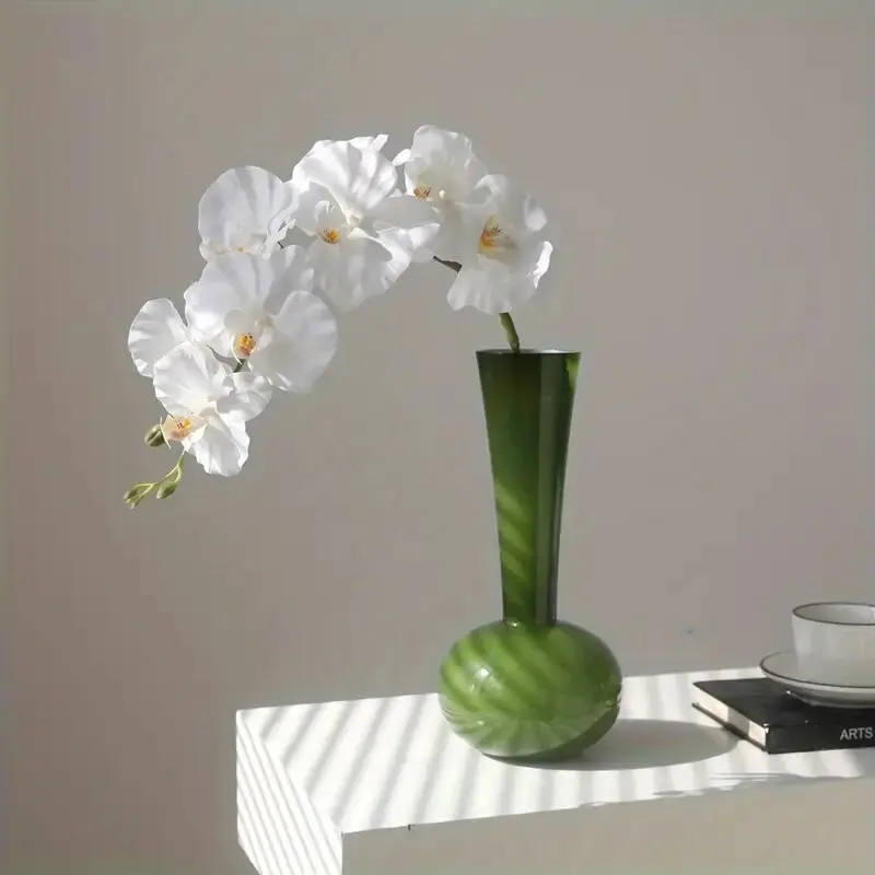 3D Neue Künstliche Phalaenopsis Blumen Zweige Faux Schmetterling Orchidee Stiele Hochzeit Arrangement Home Garden Party Outdoor Decor