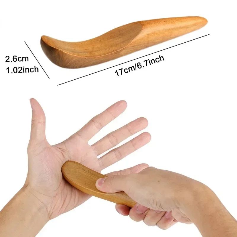 

1Pcs Wooden Reflexology Hand Foot Massage Stick Wood Therapy Traditional Tool Body Face Neck Arm Leg Back Waist Pain Relief