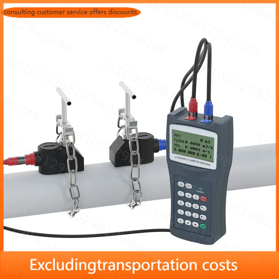 Portable Handheld Flowmeter Clamp on Ultrasonic Water Flow Sensor