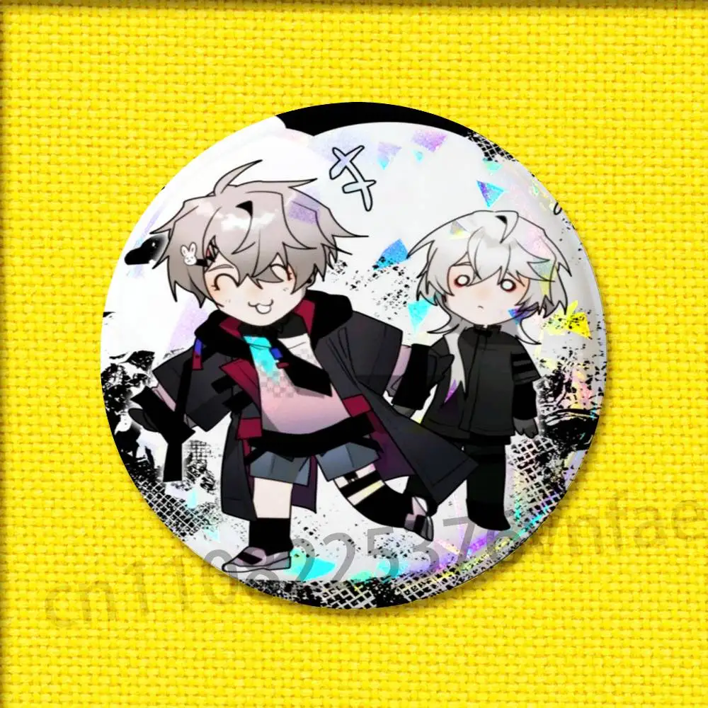 A Date with D-Death Casper Badge 75mm 25mm 44mm 32mm 58mm Round Pin Brooch Souvenir Clothes Cosplay Gift Accessories