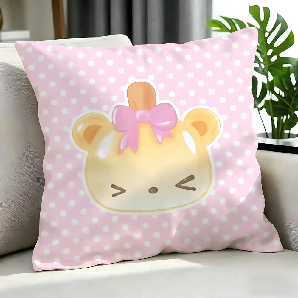 Niedliche Num Noms Kissenbezüge, Kissenbezug-Set, 4-teilig, 50 x 50, 45 x 45, 40 x 40, Kissenbezug, dekorativ, für Sofa und Heimdekoration – Detail 12