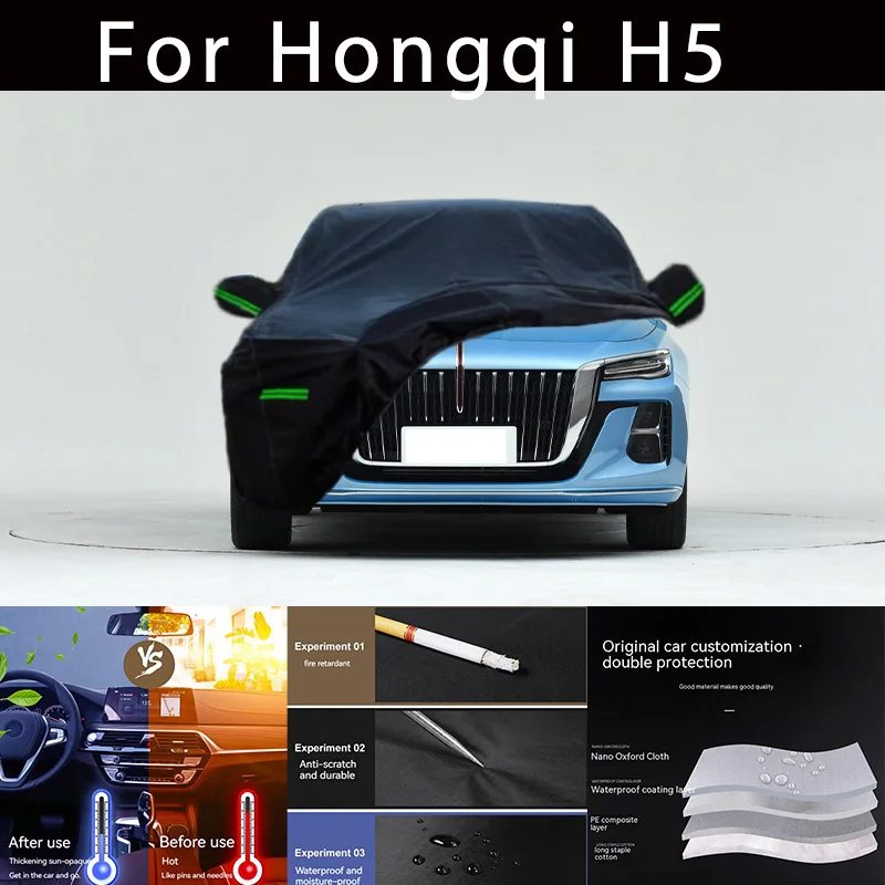 

For hongqi H5 Outdoor Protection Full Car Covers Snow Cover Sunshade Waterproof Dustproof Exterior Car accessories