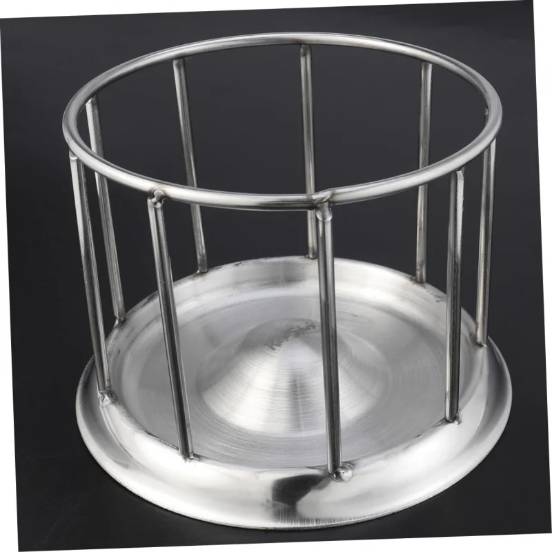 

POPETPOP миска для кормления черепах из нержавеющей стали, блюдо для корма для рептилий для черепах, компактный дизайн, запах, легко чистится, поставка для рептилий