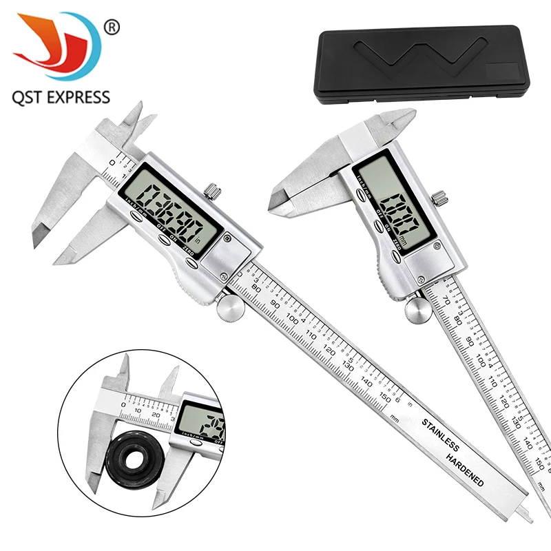 0‑150mm Digital Electronic Vernier Caliper Metric Imperial Dual Unit Multi‑Purpose High Precision Measuring Caliper Gauge Tool