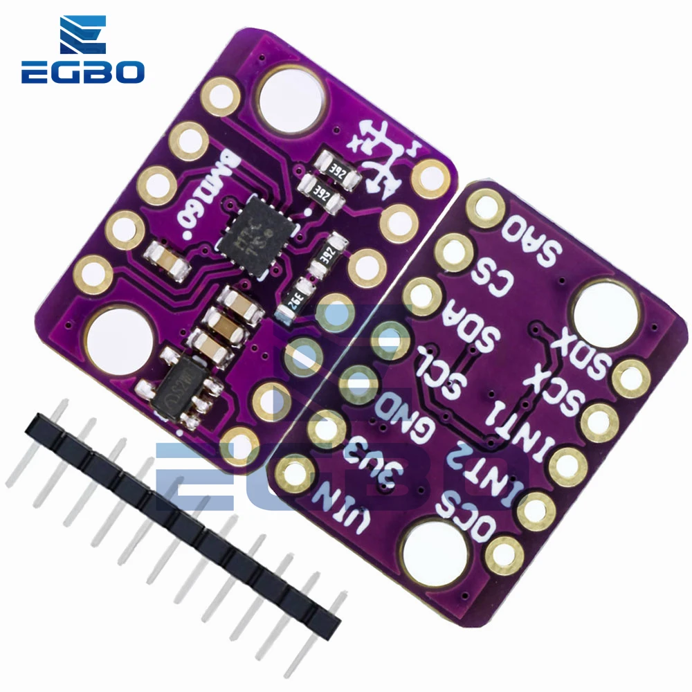 1PCS~10PCS EGBO BMI160 Latest Stance Accelerometer Gyroscope module 6 Dof inertial Measurement Sensors