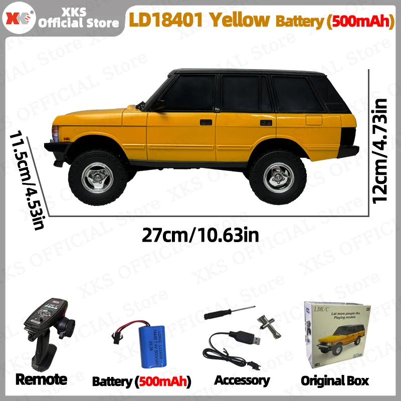 た*ま様 LDR/C LD18401 pro版 ホワイト レンジローバータイプR XKS LDRC LD18401 1/18 4WD Off-Road RC Climbing Car - Realistic