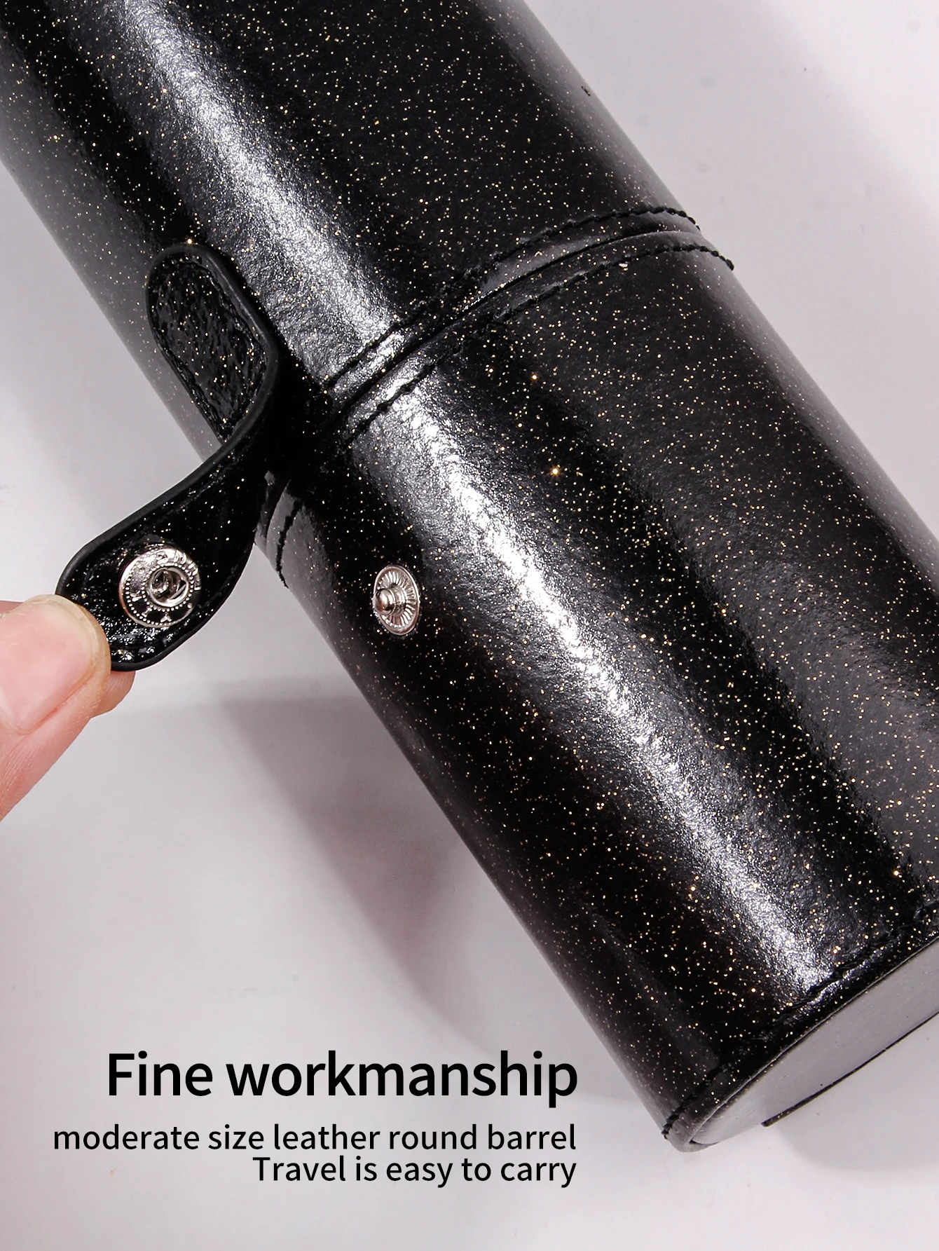 PU Leather Makeup Storage Holder Cosmetic Cup Case Box for Makeup Brush Pen PU Leather Travel Makeup Brushes Holder Storage