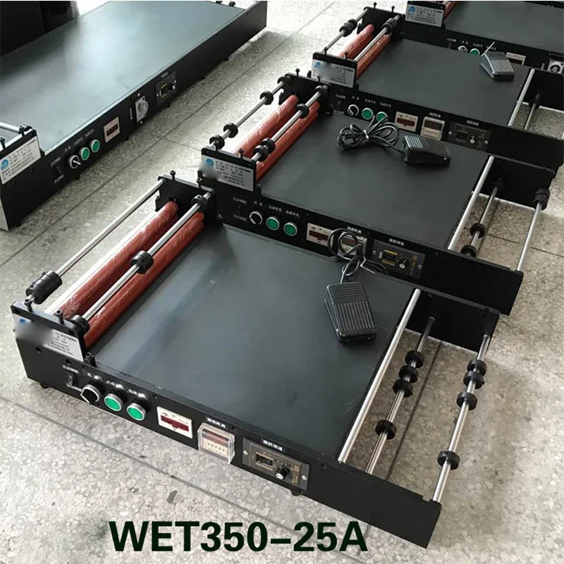 

Desktop mobile phone lens protective film application machine double-sided automatic film application machine with foot pedal