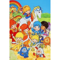 Sunature 5D Full Square Round Drills Rainbow Brite Diamond Painting Poured Glue Canvas