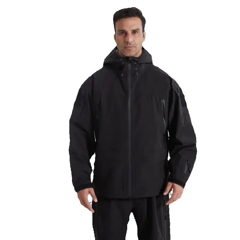 

Tactical Tom thin breathable hard shell waterproof heat sealed rubber submachine jacket Alpha lightweight outdoor tactical sport