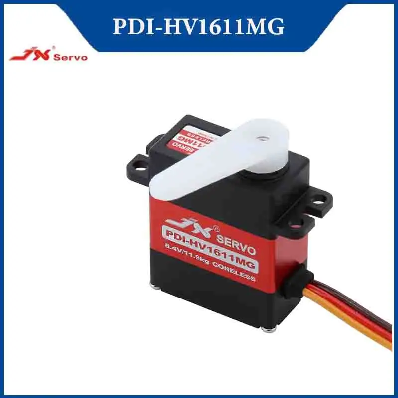 

JX PDI-HV1611MG Микро Сервопривод 11 кг Цифровой Сервопривод с металлической шестерней Бессердечный двигатель 8,4 В 0,07S для радиоуправляемых автомобилей Вертолет Гусеничный
