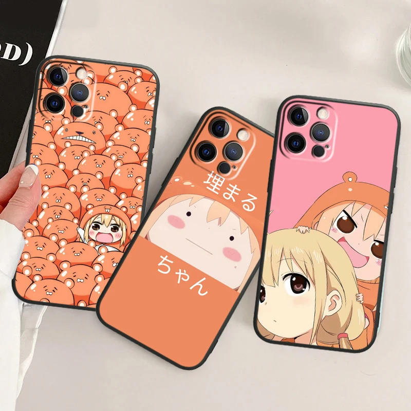 H-Himouto Umaru-chan Anime For APPLE iPhone 15 14 13 12 11 XS XR X 8 7 6 6S Pro Max Plus Mini Black Phone Case Soft Cover