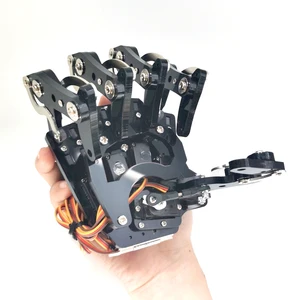 Robo mit fünf Fingern, Kontrolldiener, rechts links, montierter bionischer Palme, Greifer für Arduino, ESP32, programmierbarer Roboter Hauptverkaufsroboterhandhand - №2