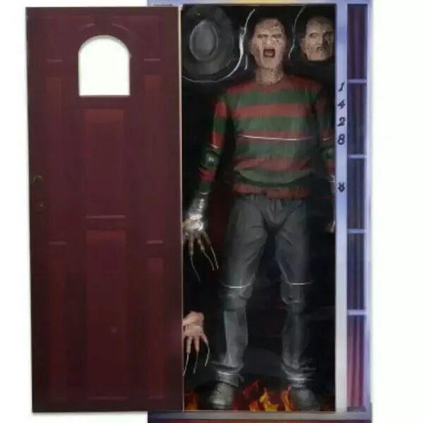 18 Inches Freddy Vs Jason Pvc Material Freddie Doll Murderer Movie Character Figurine Model Movable Joint Terrifying Horror Toys