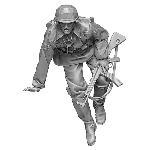 1/35Resin Soldier model kits figure colorless and self-assembled soldier  A-1770