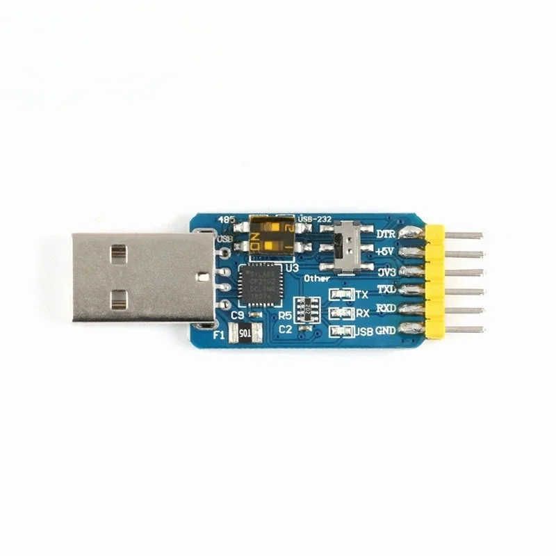 10PCS USB CP2102 to TTL RS232 USB TTL to RS485 Mutual Convert 6 in 1 Convert Module GOOD