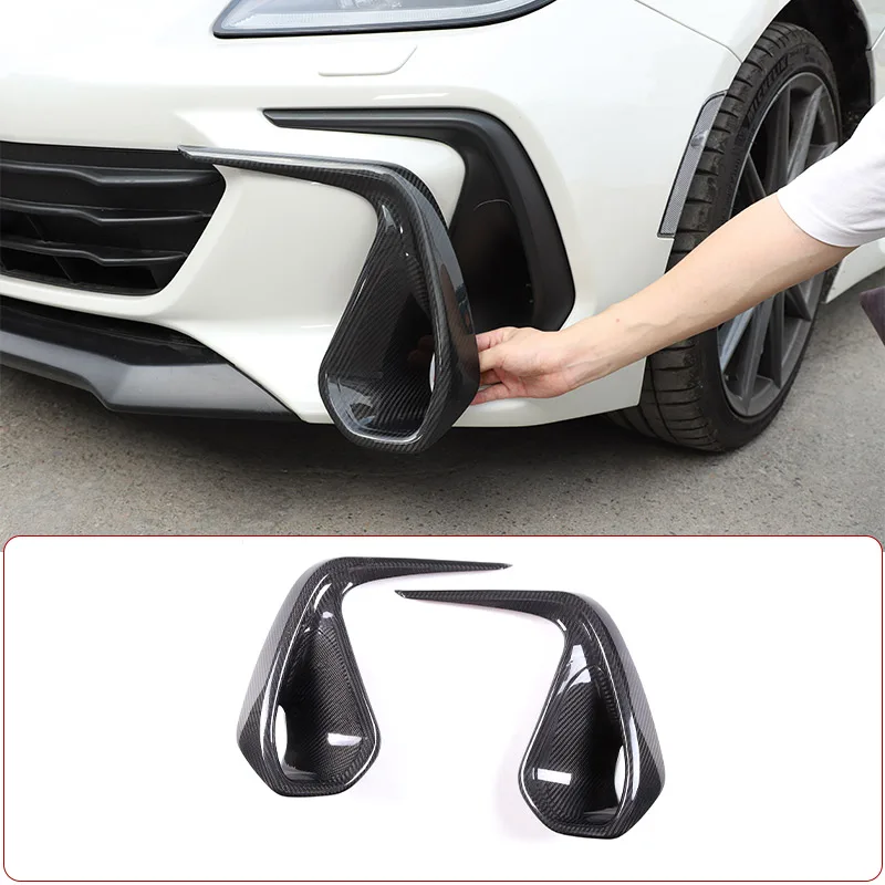 

For Subaru BRZ 2022 Real carbon fiber Car Front Bumper on Both Sides Of Fhe Air Outlet Decorative Accessories