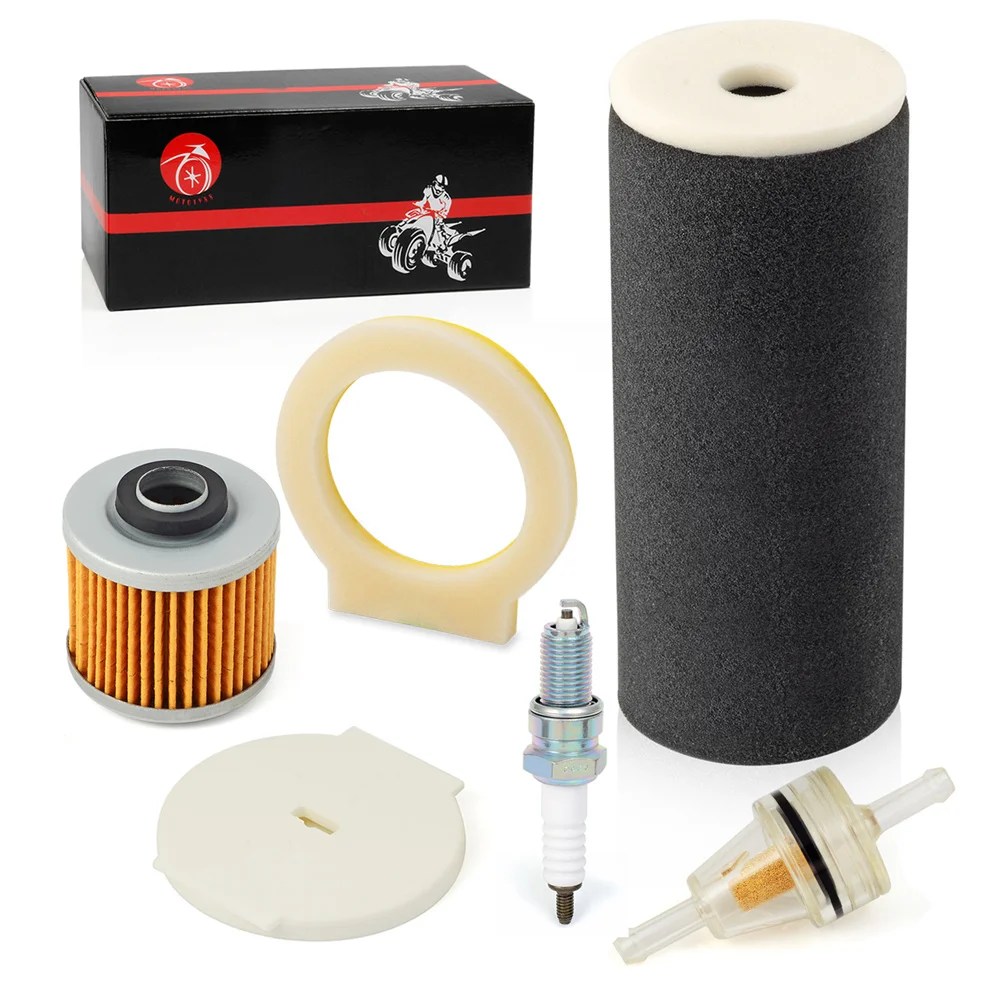 Air Filter Foam END CAP Oil Filter Spark Plug For YAMAHA Grizzly 600 1998 1999 2000 2001 1UY-14451-00-00