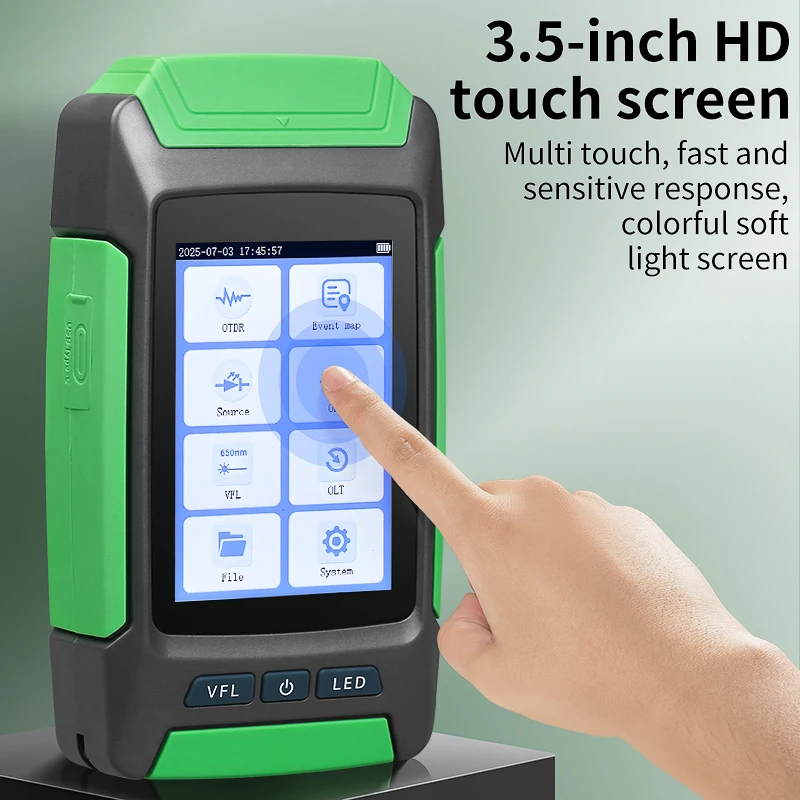 COMPTYCO AUA-68 OTDR 80KM 1310nm/1550nm Fiber Optic Cable Tester Touch Screen Optical Time Domain Reflectometer Built-in VFL OPM