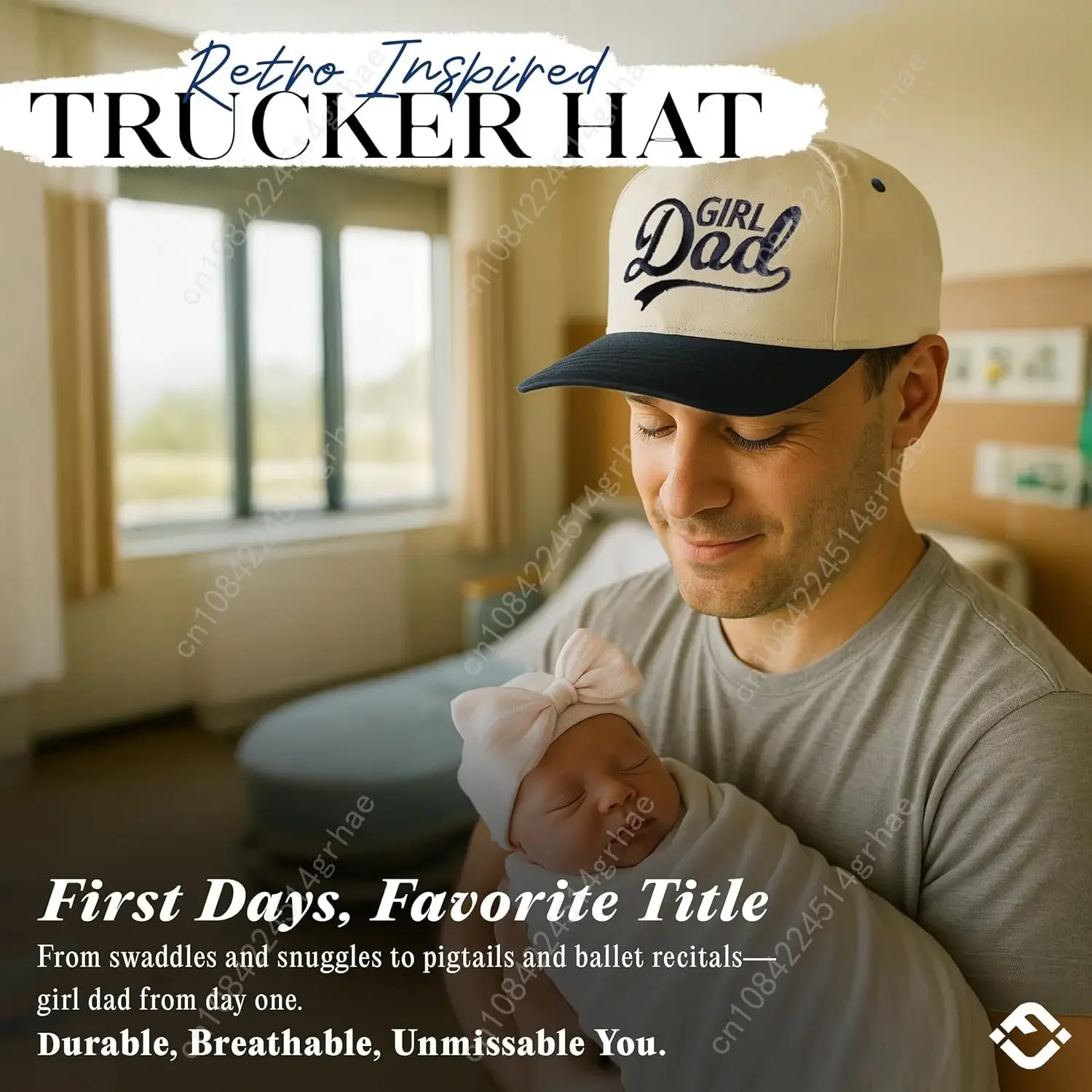 قبعة قماشية كلاسيكية غير تقليدية من Junque - قبعة قابلة للتعديل بلونين للرجال والنساء - ضعها على بلدي، رعاة البقر، فتاة أبي، مضحكة