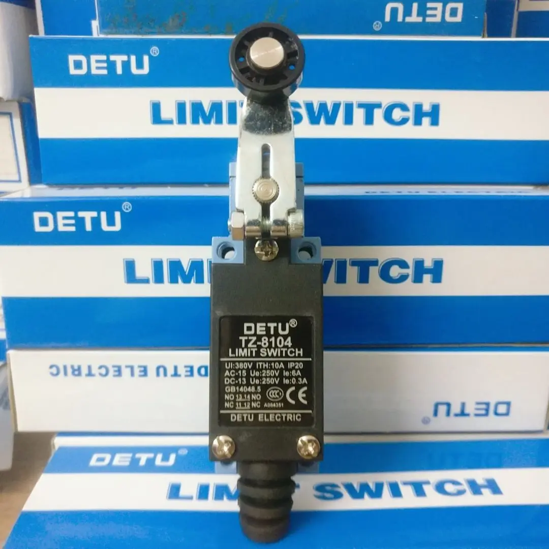 Detu DETU inching limit switch TZ-8104 roller arm type rubber wheel