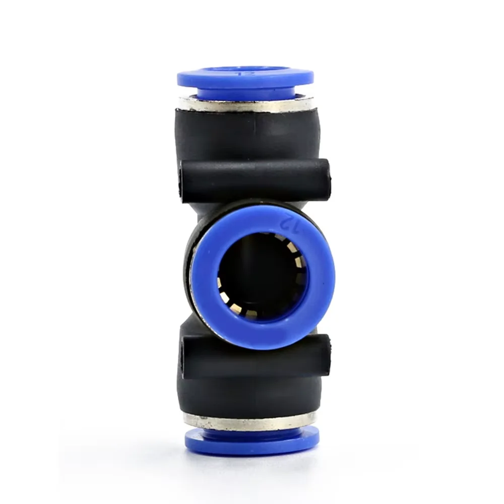 PEG Pneumatic Connector Quick Connect Tee Reducer T-shaped Plastic Pipe Water Hose 4mm 6mm 8mm 10mm 12mm 14mm 16mm