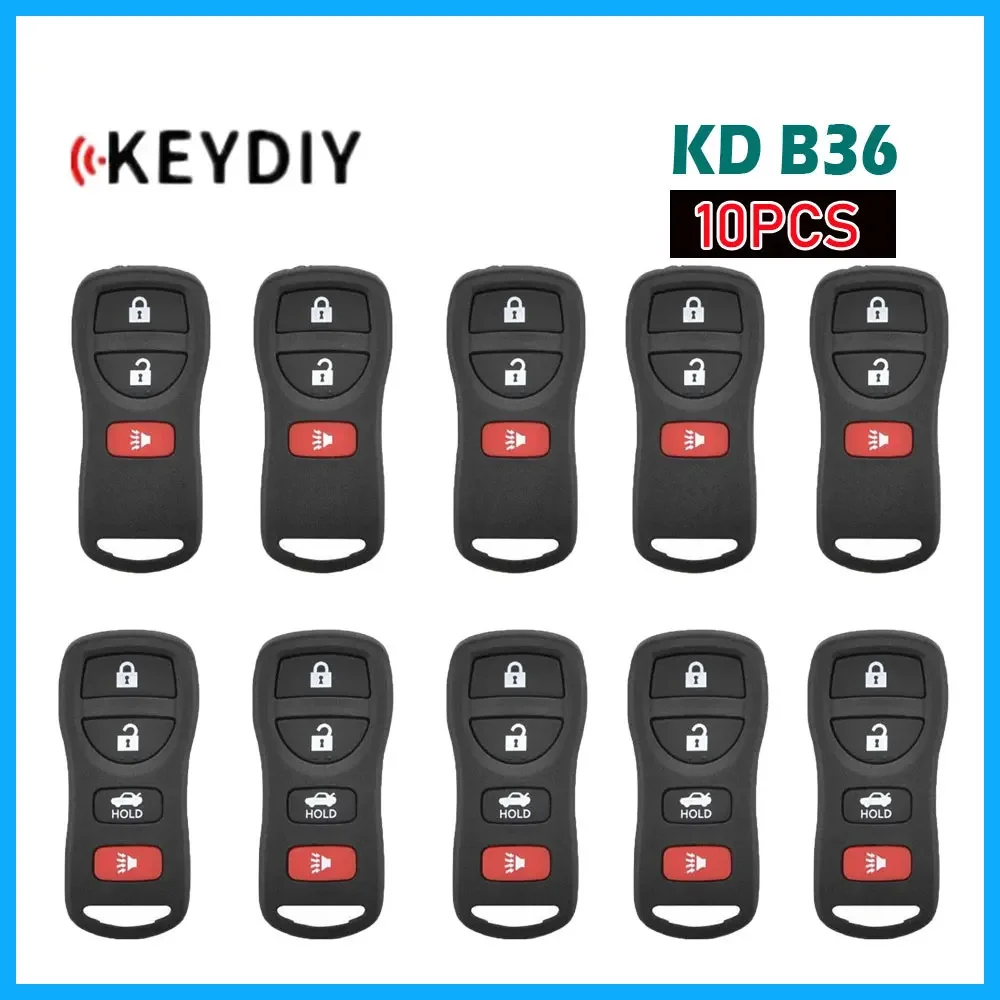 10pcs KEYDIY KD B36 Multifunctional Remote Key for Nissan Style B36-3 B36-4 for KD900/KD-MAX/KD-X2 MINI KD Max Key Programmer