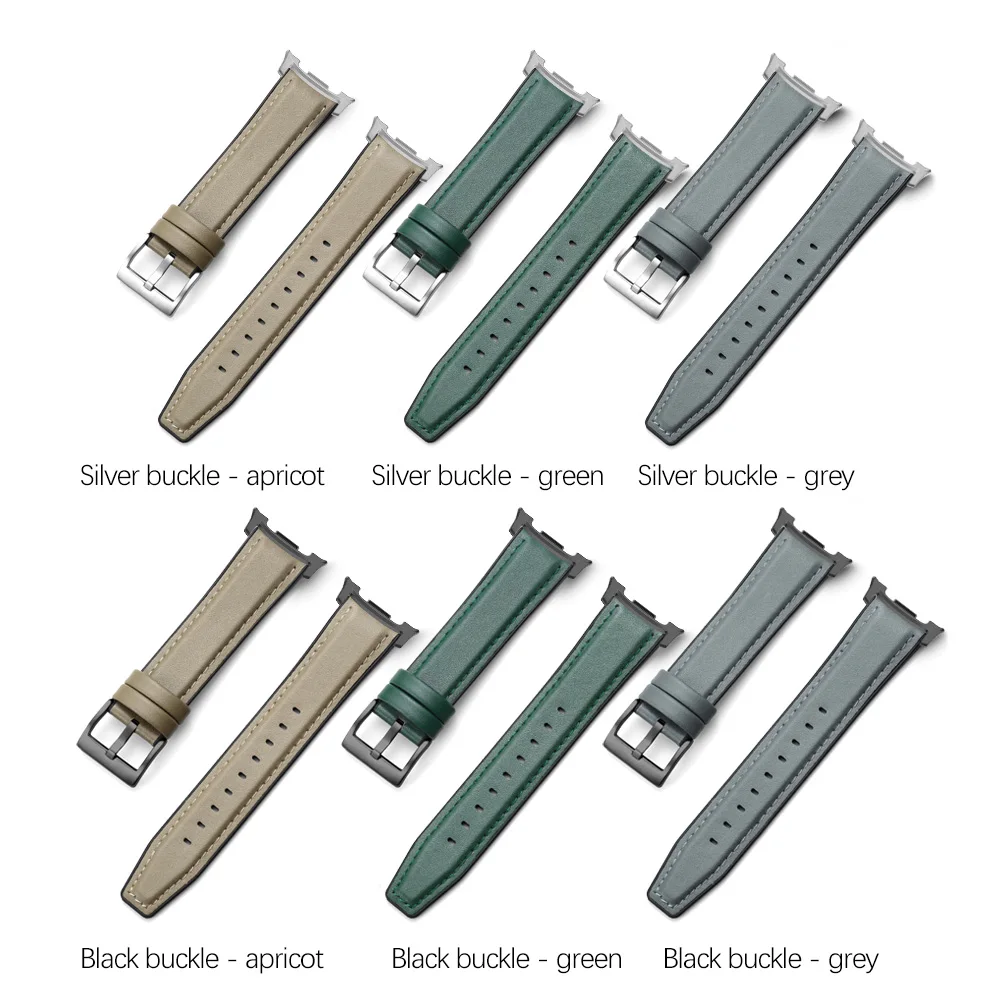 Cinturino in pelle per Samsung Galaxy Watch 8 40/44mm Cinturino in pelle senza spazi vuoti per Galaxy Watch 8classic 46mm/Watch Ultra 2025