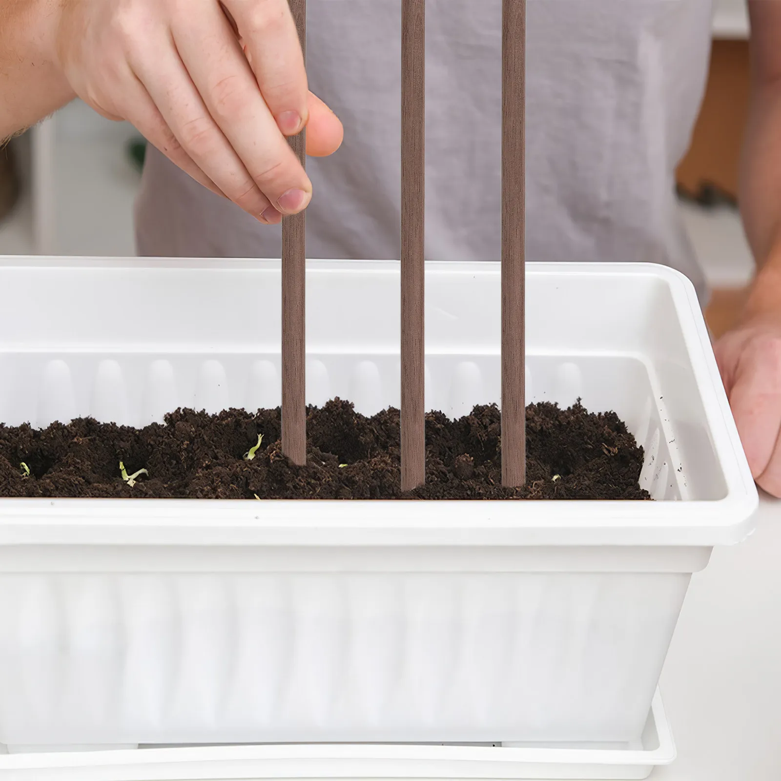 

24 шт. деревянных дюбелей из черного ореха, прочные, полированные, гладкие, для поделок, декораций и проектов