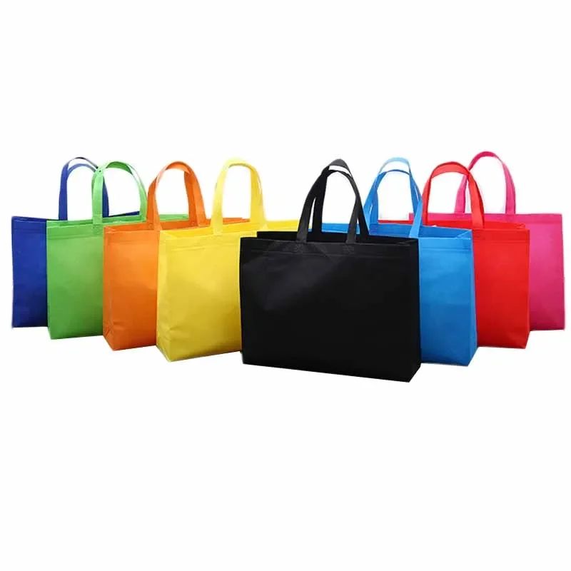 Women Foldable Shopping Bag Reusable Eco Large Unisex Fabric Non-woven Shoulder Bags Tote Grocery Large Bags Pouch